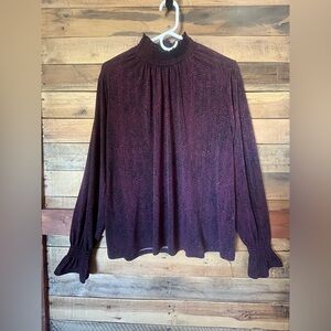 Banana Republic Dark Patterned Blouse